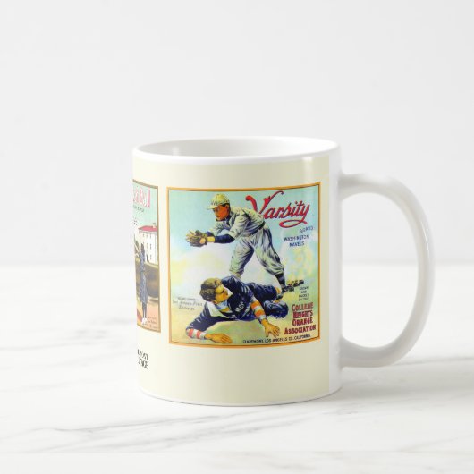 Tasse - Claremont CA - Fruchtkisten-Etiketten (Rechts)