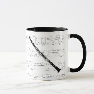 Tasse - Clarinet mit Blattmusik
