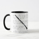 Tasse - Clarinet mit Blattmusik (Links)