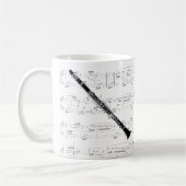 Tasse - Clarinet mit Blattmusik (Links)