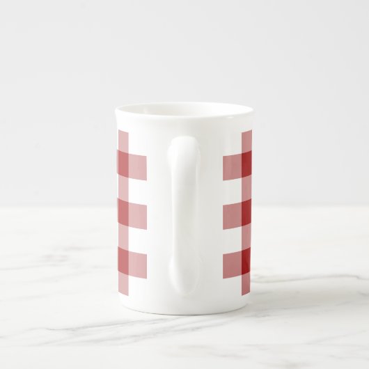 Tasse Classic Red and White Gingham Pattern (Rückseite)