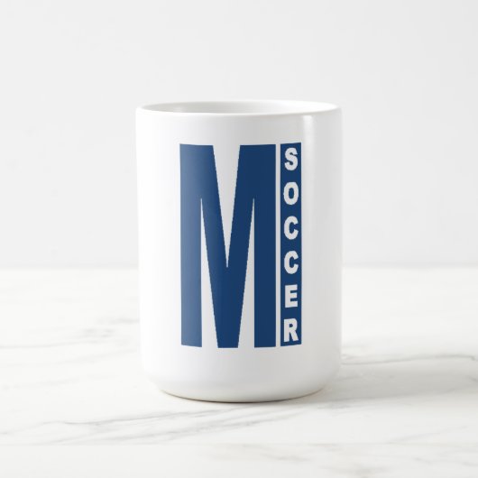 Tasse classique blanche MICHIGAN SOCCER (Mittel)