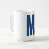 Tasse classique blanche MICHIGAN SOCCER (Vorderseite Links)