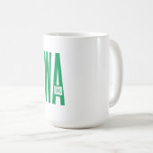 Tasse classique blanche WASHINGTON SOCCER (VorderseiteRechts)