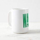 Tasse classique blanche WASHINGTON SOCCER (Vorderseite Links)