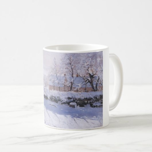 Tasse Claude Monet The Magpie Winter Landschaft (VorderseiteRechts)