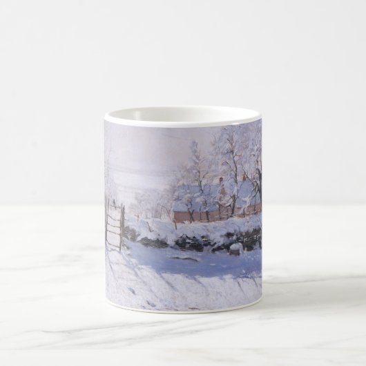 Tasse Claude Monet The Magpie Winter Landschaft (Mittel)