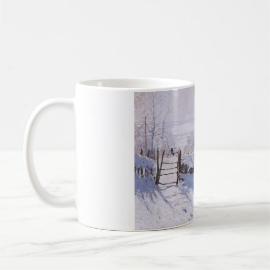 Tasse Claude Monet The Magpie Winter Landschaft (Links)