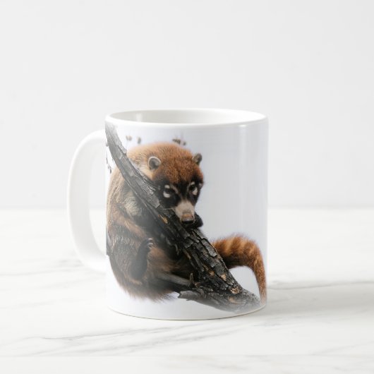 Tasse: Coatimundi #5 (klassisch) Kaffeetasse (Vorderseite Links)