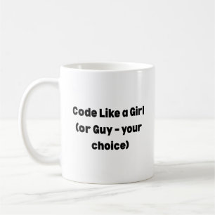 Tasse 'Code Like a Girl' – Stärkendes Geschenk für