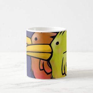 Tasse Coffee Cup, 2 Vögel auf einem Draht, anpassb