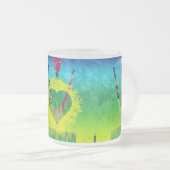 Tasse Coffee Cup, Abstrakt Rainbow Grunge Liebe (VorderseiteRechts)
