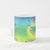 Tasse Coffee Cup, Abstrakt Rainbow Grunge Liebe (Vorderseite Links)
