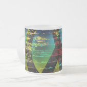 Tasse Coffee Cup, Abstrakt Rainbow Grunge Peace (Vorderseite Links)
