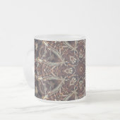 Tasse Coffee Cup, Abstrakter brauner Tan, individu (Vorderseite Links)