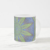 Tasse Coffee Cup, Abstraktes grünes Leaf, individu (VorderseiteRechts)