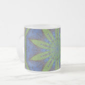Tasse Coffee Cup, Abstraktes grünes Leaf, individu (Vorderseite Links)