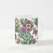 Tasse Coffee Cup, Blume, Schmetterlinge, individue (VorderseiteRechts)