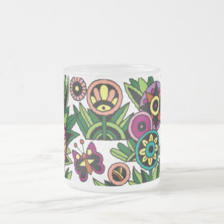 Tasse Coffee Cup, Blume, Schmetterlinge, individue