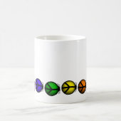 Tasse Coffee Cup Ladybug Peace Rainbow Niedlich Cu (Mittel)