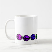 Tasse Coffee Cup Ladybug Peace Rainbow Niedlich Cu (Links)
