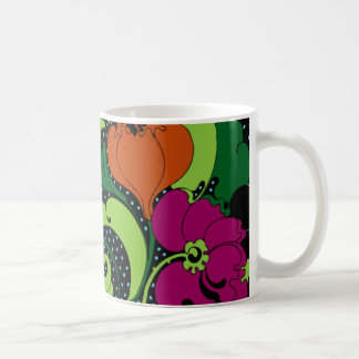 Tasse Coffee Cup Vintag Retro-Blume individuell ei