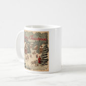 Tasse Coffee Mug, de Noël Vintage (Vorderseite Links)