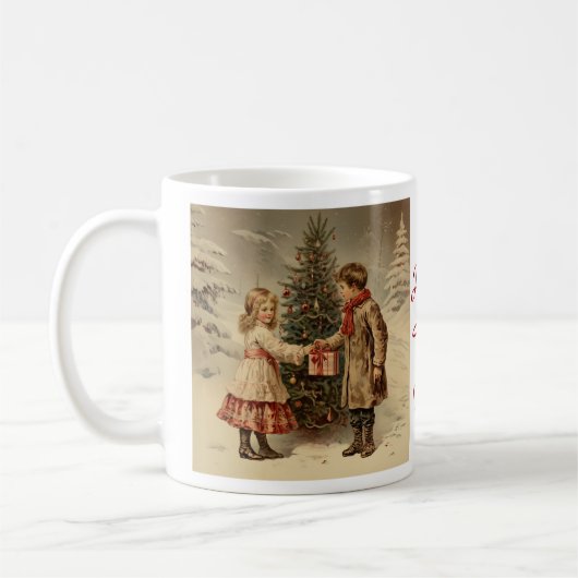 Tasse Coffee Mug, Weihnachten Vintage (Links)