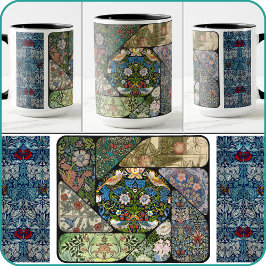 TASSE - Collage + 2 Seitenbilder: William Morris A