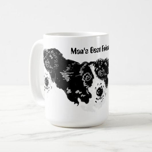Tasse : Collie , Der beste Freund des Menschen (Vorderseite Links)