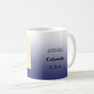 Tasse - Colorado Staat Karte mit Stadt