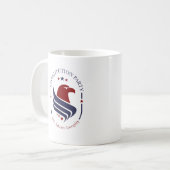 Tasse, Constitution Party, Adler, oval Kaffeetasse (Vorderseite Links)