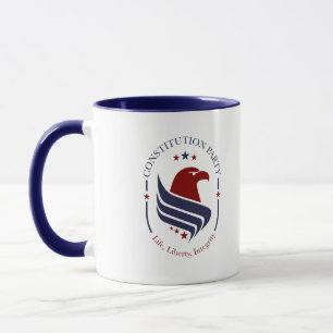 Tasse, Constitution Party, Adler, ovale Kaffeetass Tasse