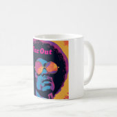 Tasse cool/Retro-Kaffee (VorderseiteRechts)