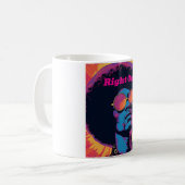 Tasse cool/Retro-Kaffee (Vorderseite Links)