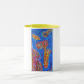 Tasse - cooler blauer Jazz (Zentrum)