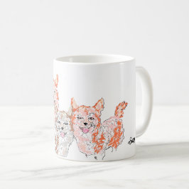 Tasse: Corgi Trio Kaffeetasse