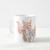 Tasse: Corgi Trio Kaffeetasse (Vorderseite Links)