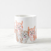 Tasse: Corgi Trio Kaffeetasse (Mittel)