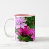 Tasse Cranesbill Pelargonie-(rosa Blumen) (Links)