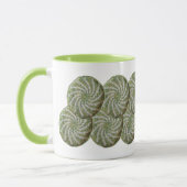Tasse - Crochet White Spiral on Green (Links)