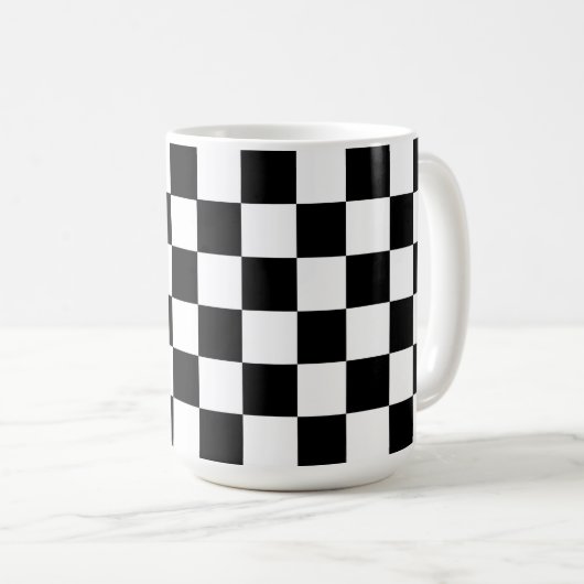Tasse-Cup auf dem Karton in Schwarz und Weiß Kaffeetasse (VorderseiteRechts)