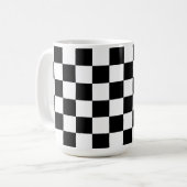 Tasse-Cup auf dem Karton in Schwarz und Weiß Kaffeetasse (Vorderseite Links)