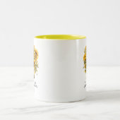 Tasse-Cup für die Geburtstag-Blume Zweifarbige Tasse (Mittel)