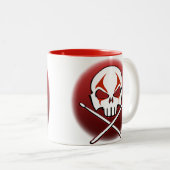 Tasse-Cup für Rock & Roll-Cups für Schwermetalle Zweifarbige Tasse (VorderseiteRechts)