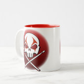 Tasse-Cup für Rock & Roll-Cups für Schwermetalle Zweifarbige Tasse (Vorderseite Links)