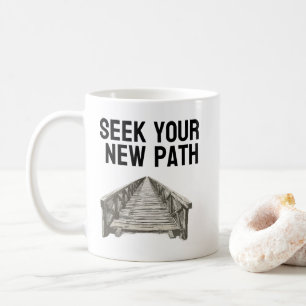 Tasse Cup suchen Sie Ihren neuen Weg