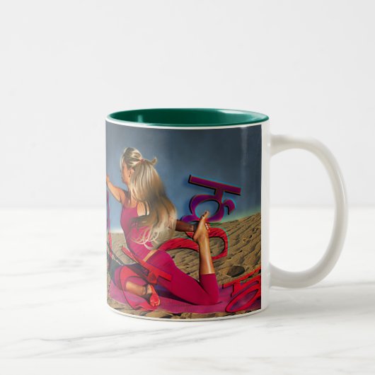 Tasse, Cup Zweifarbige Tasse (Rechts)