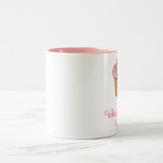 Tasse Cupcake Rose (Mittel)