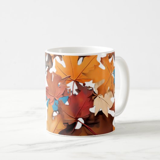 Tasse & Cups mit Ahornblättern. Ein schönes niedli (VorderseiteRechts)